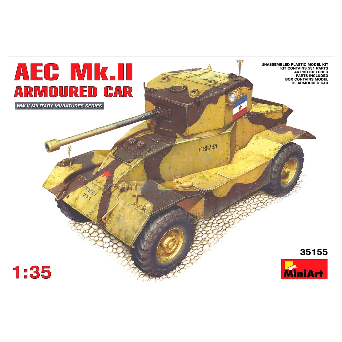MiniArt 1/35 AEC Mk 2 Armoured Car – MA35155