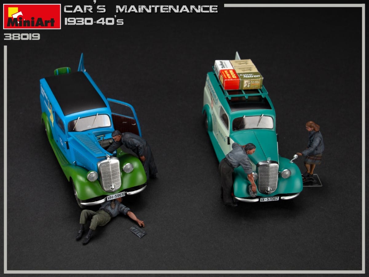 MiniArt 1/35 Car Maintenance 1930-40s Plastic Model Kit