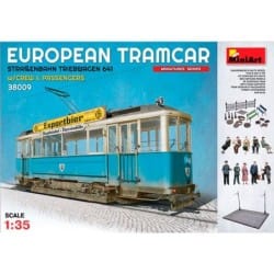 MiniArt 1/35 European Tramcar with Crew & Passengers – MA38009