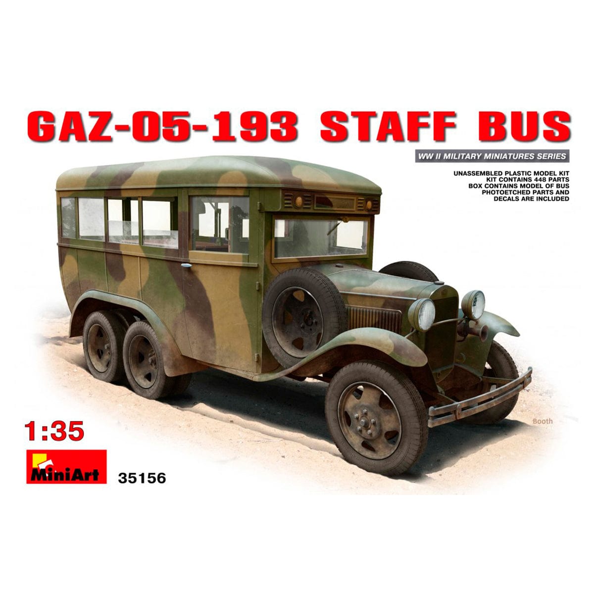 MiniArt 1/35 GAZ-05-193 Staff Bus – MA35156