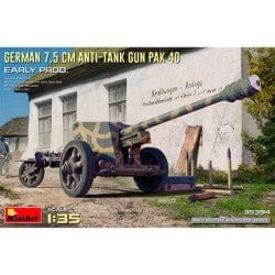 MiniArt 1/35 German 7.5cm Anti-Tank Gun PaK 40 Early Production – MA35394