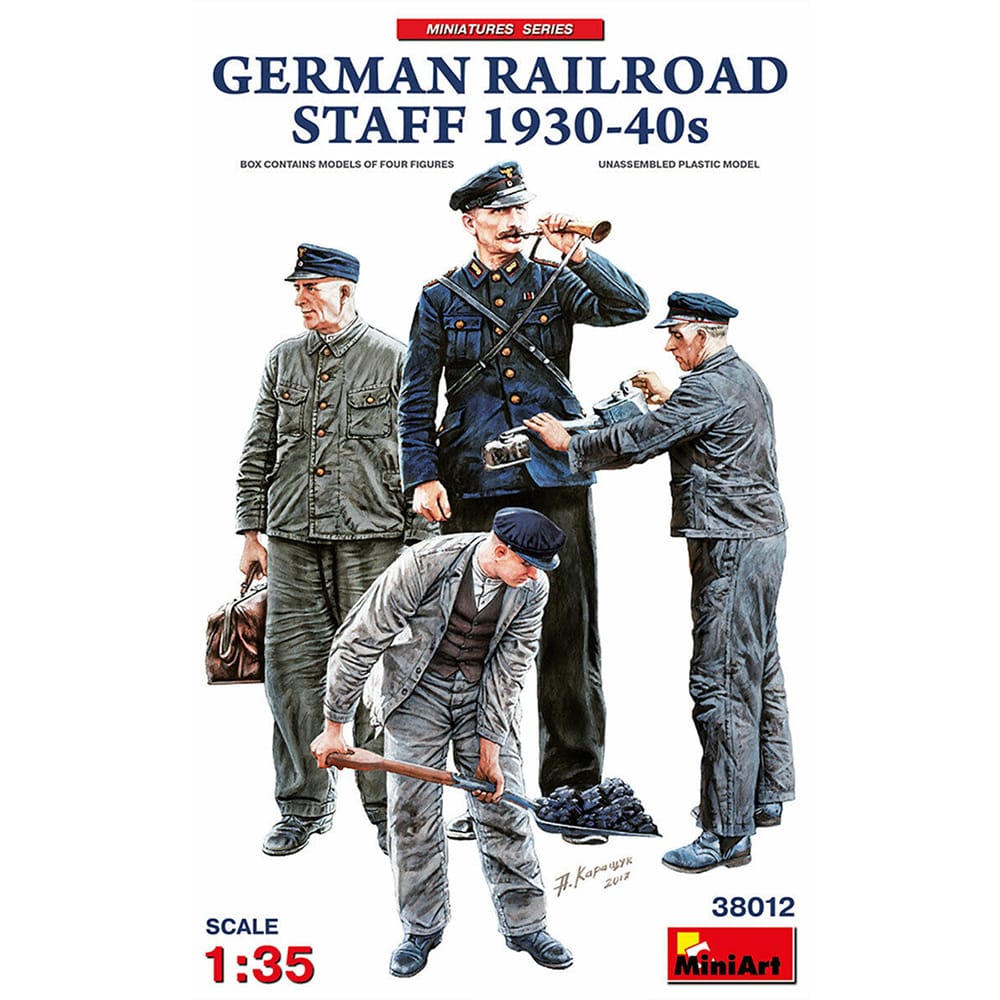 MiniArt 38012 German Railroad Staff 1930-40s front box