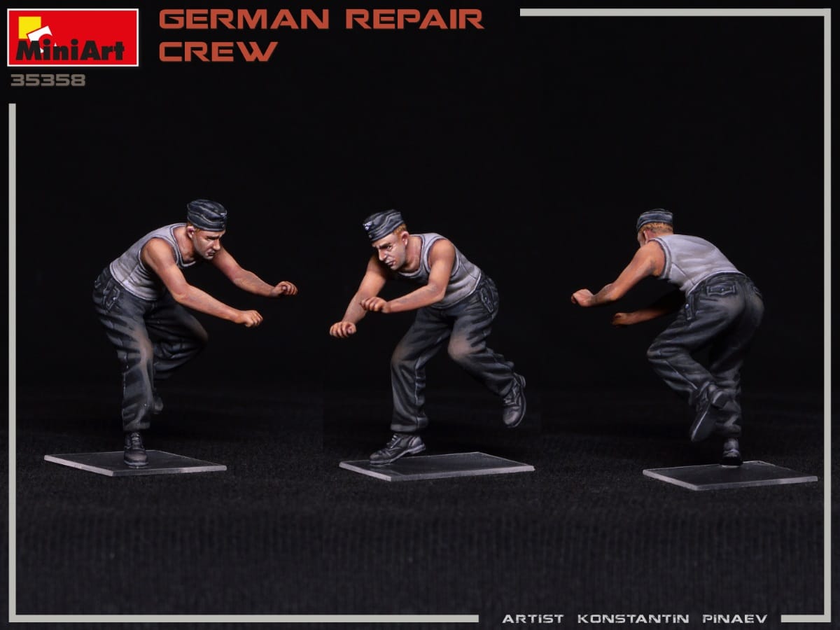 MiniArt 1/35 German Repair Crew Plastic Model Kit