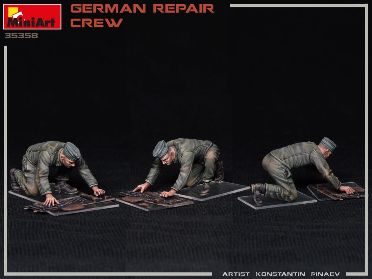 MiniArt 1/35 German Repair Crew Plastic Model Kit