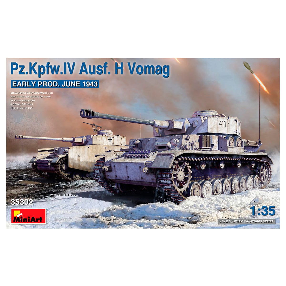 MiniArt 1/35 Pz.Kpfw. IV Ausf. H Vomag Early Production June 1943 – MA35302