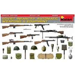 MiniArt 1/35 Soviet Infantry Automatic Weapons & Equipment – MA35268