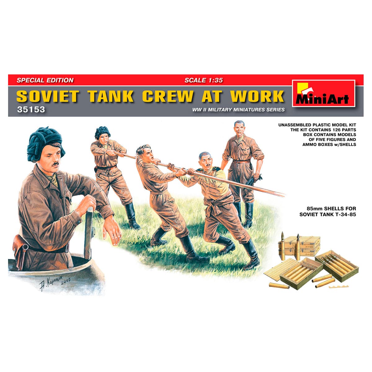 MiniArt 1/35 Soviet Tank Crew at Work Special Edition – MA35153