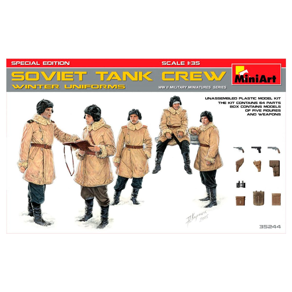 MiniArt 1/35 Soviet Tank Crew Winter Uniforms Special Edition – MA35244
