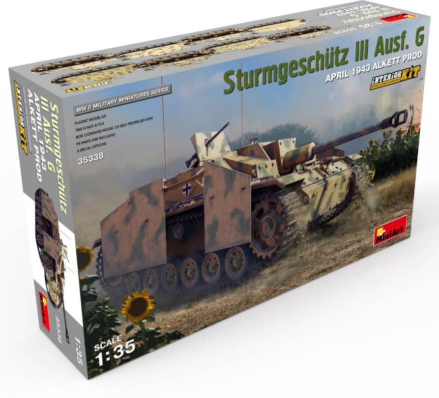 MiniArt 35338 StuG III Ausf G Interior Kit box front