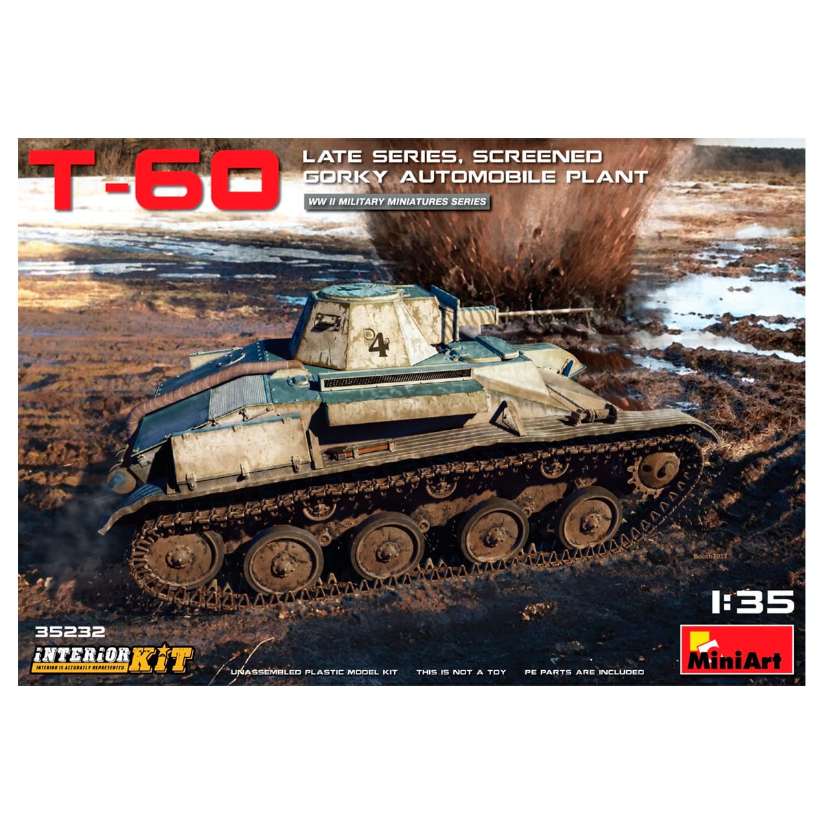 MiniArt 35232 T-60 Late Screened Gorky Plant box front