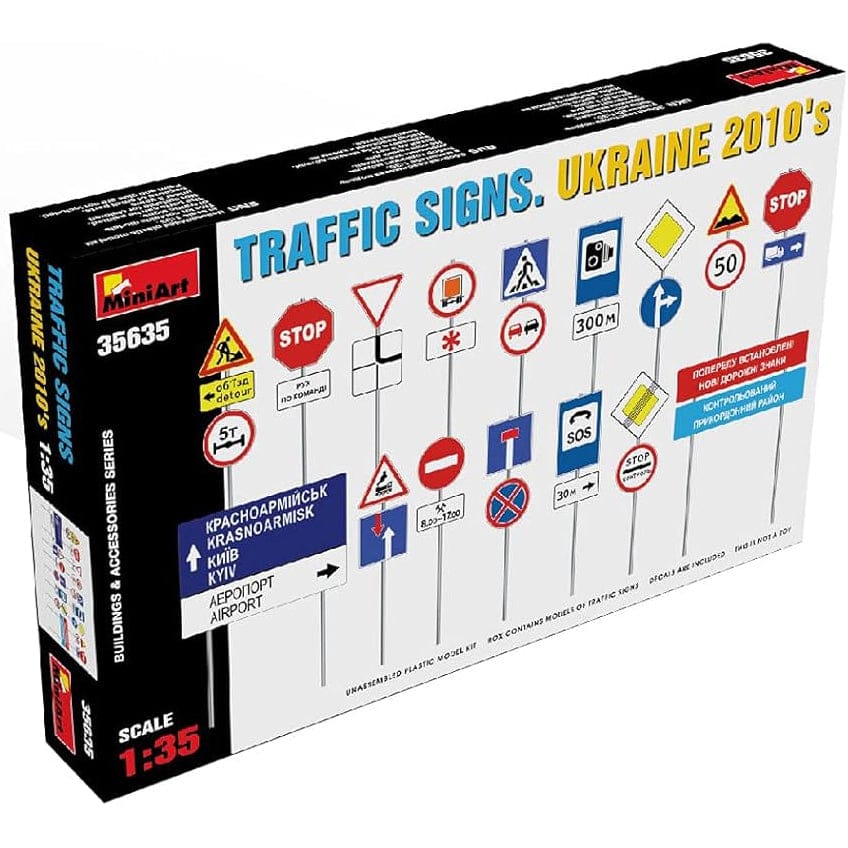 MiniArt 35635 Ukraine 2010s Traffic Signs front box image