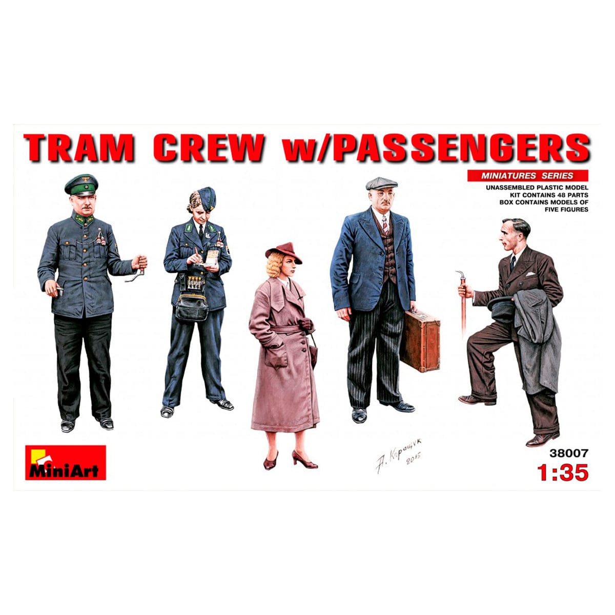 MiniArt 1/35 Tram Crew with Passengers – MA38007
