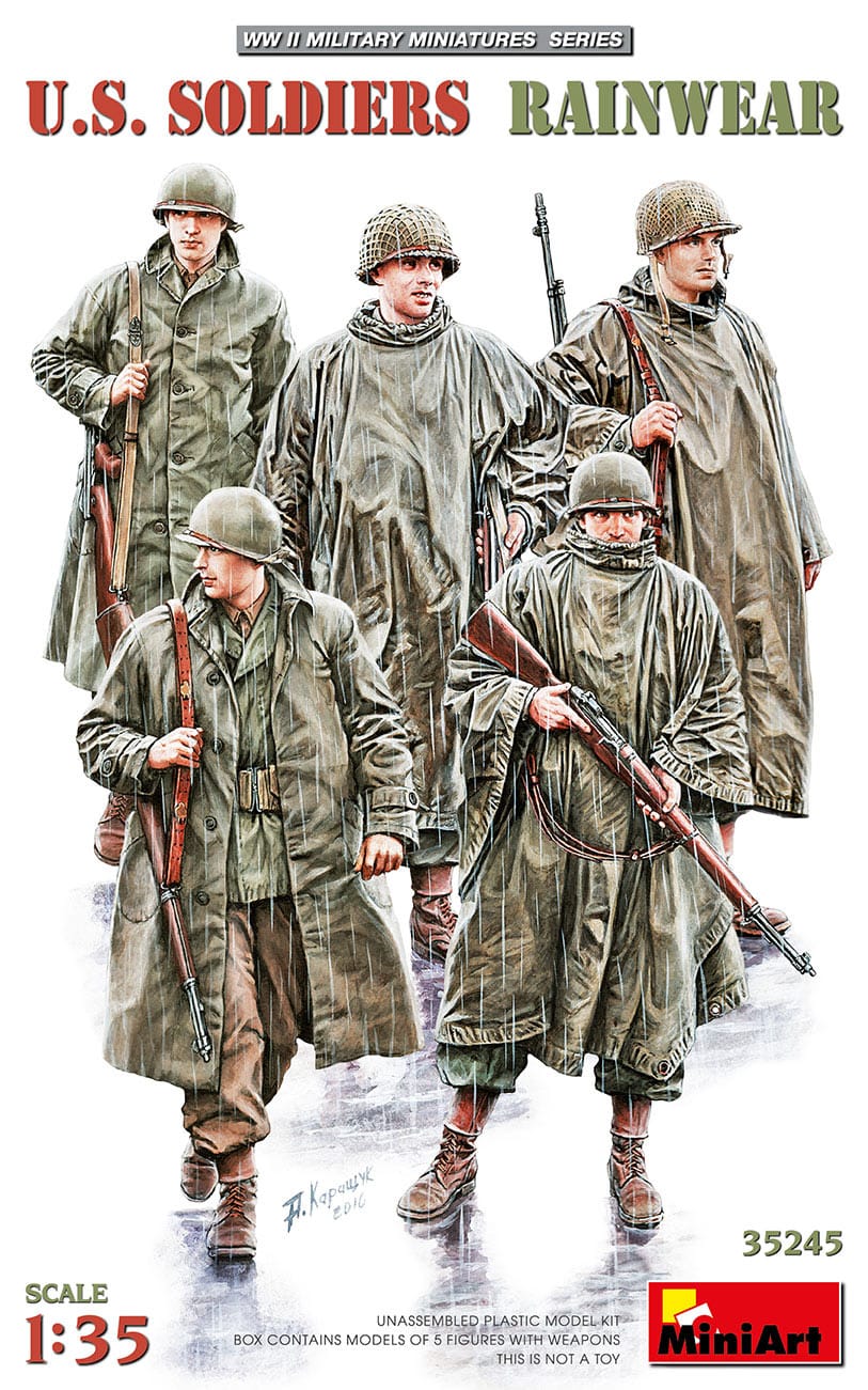 MiniArt 1/35 U.S. SOLDIERS RAINWEAR Plastic Model Kit