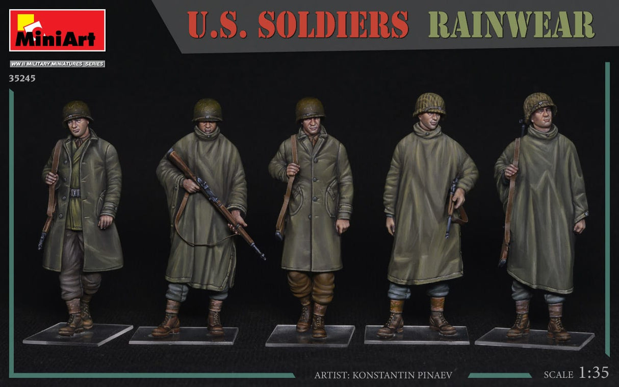 MiniArt 1/35 U.S. SOLDIERS RAINWEAR Plastic Model Kit