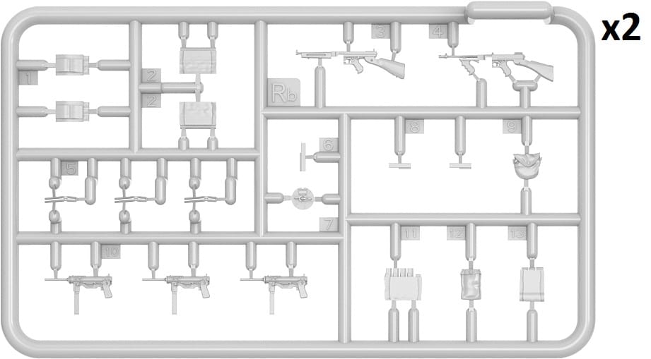MiniArt 1/35 U.S. Weapons & Equipment for Tank Crew & Infantry Plastic Model Kit