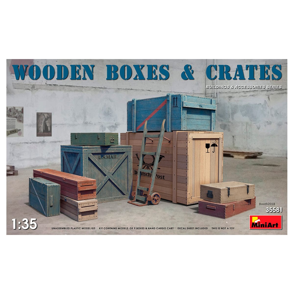 MiniArt 1/35 Wooden Boxes & Crates – MA35581