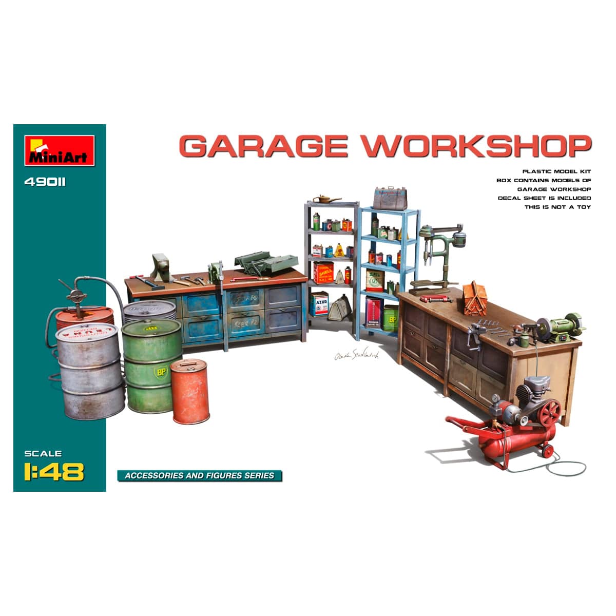 MiniArt 1/48 Garage Workshop – MA49011