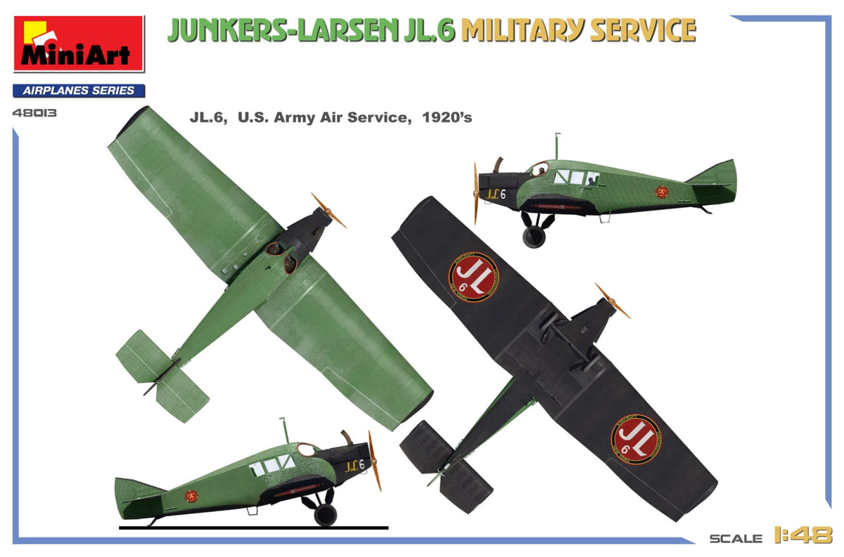 MiniArt 48013 Junkers-Larsen JL.6 Military Service box artwork