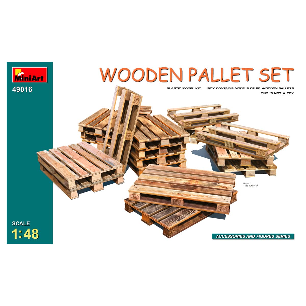 MiniArt 1/48 Wooden Pallet Set – MA49016