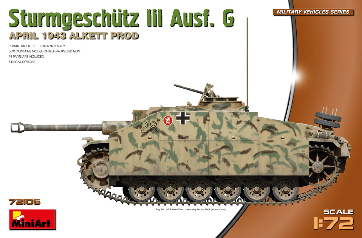 MiniArt 1/72 StuG III Ausf. G April 1943 Prod. Plastic Model Kit