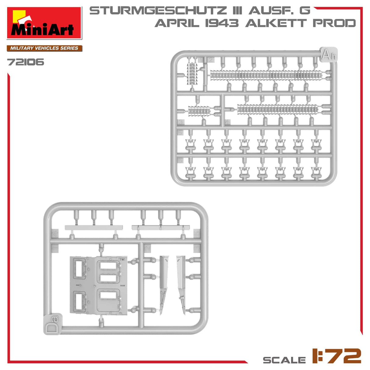 MiniArt 1/72 StuG III Ausf. G April 1943 Prod. Plastic Model Kit