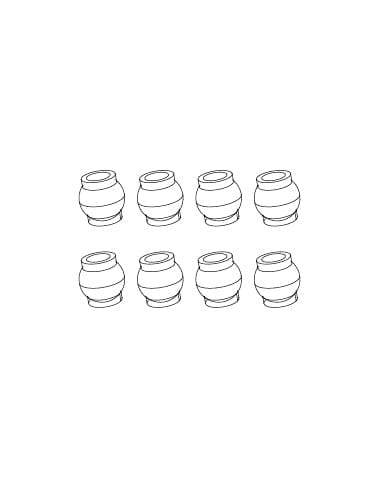 MJX Q1602 Steering Pivot Balls (8pcs) - Hobbytech Toys