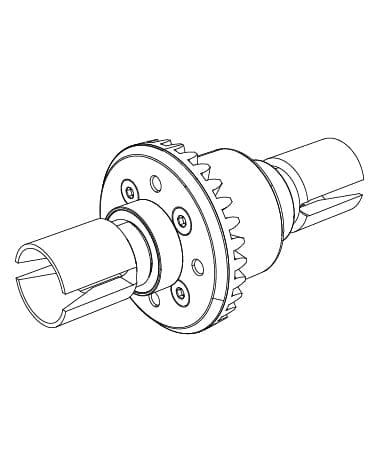 MJX P14208R Rear Differential for Hyper Go 14208
