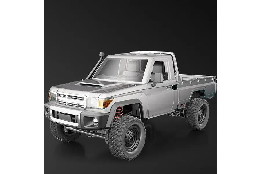 MN Model 1/12 Toyota LC79 4WD RC Crawler with LED Lights Silver