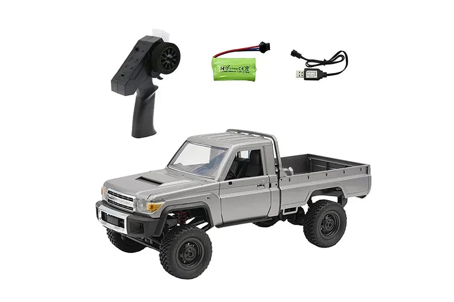 MN Model 1/12 Toyota LC79 4WD RC Crawler with LED Lights Silver