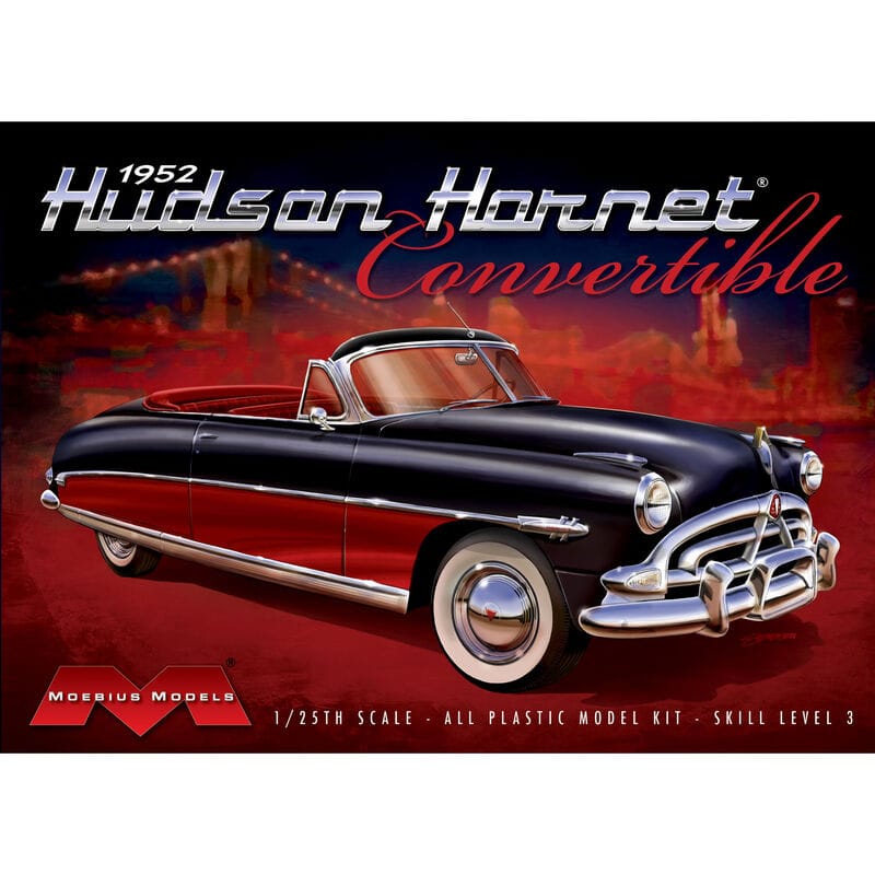 Moebius MOE1204 1/25 1952 Hudson Hornet Convertible model kit