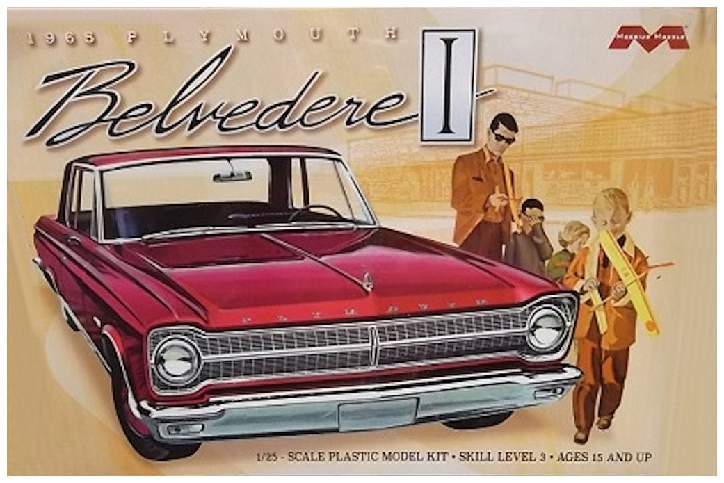 Moebius MOE1218 1/25 1965 Plymouth Belvedere model kit