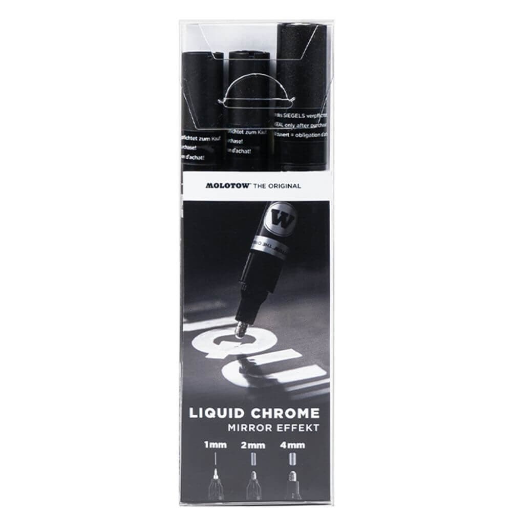 Molotow Liquid Chrome Markers 3pc Set - Hobbytech Toys