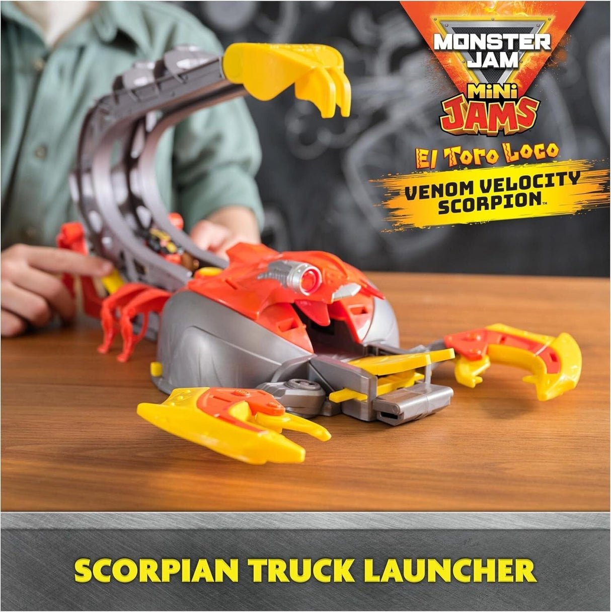 Monster Jam Mini Jams El Toro Loco Venom Velocity Scorpion Playset - Hobbytech Toys