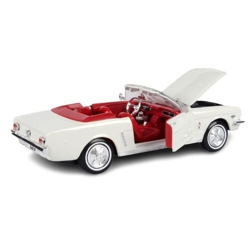Motor Max 1/24 1964 1/2 Convertible Ford Mustang Gold Finger James Bond Movie Car - Hobbytech Toys