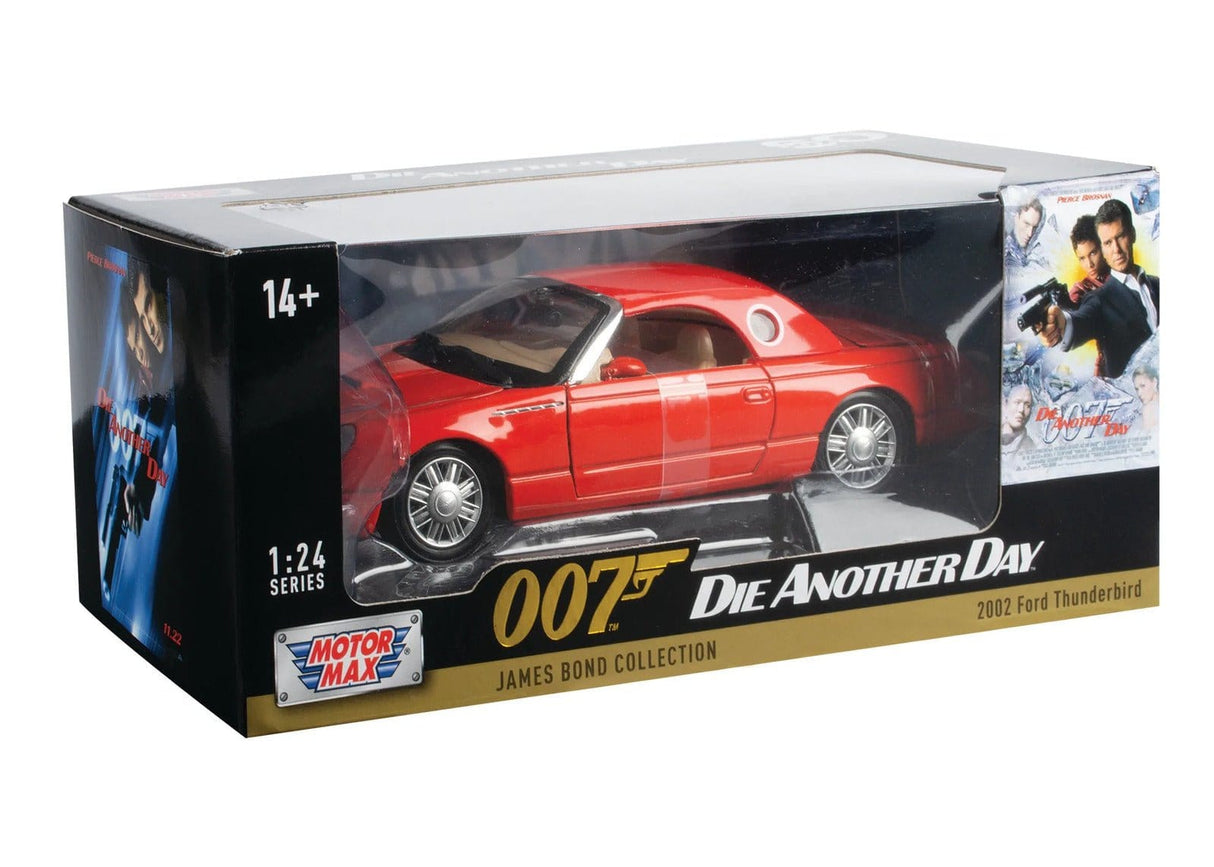 Motor Max 1/24 2002 Ford Thunderbird Hard Top - Die Another Day James Bond Car - Hobbytech Toys