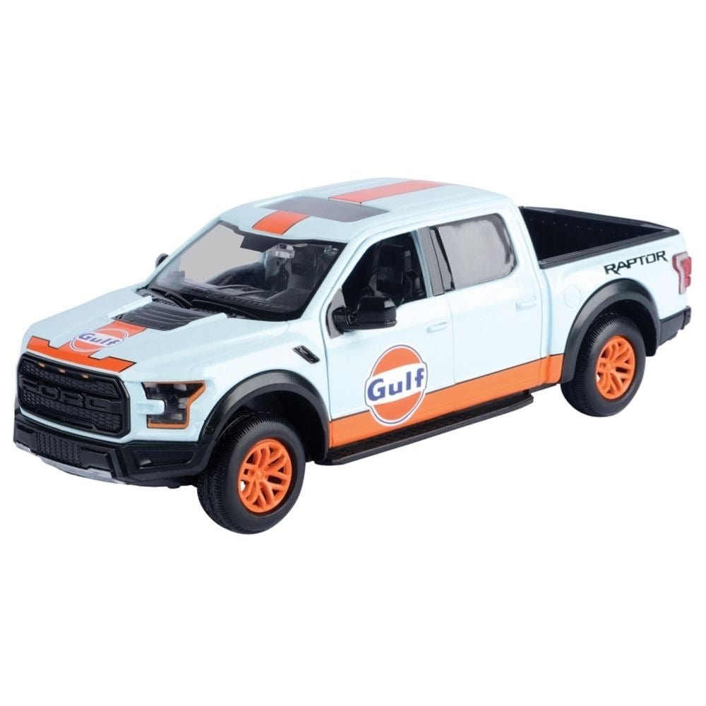 Motor Max 1/27 2017 Ford F - 150 Raptor with Gulf Livery - Hobbytech Toys