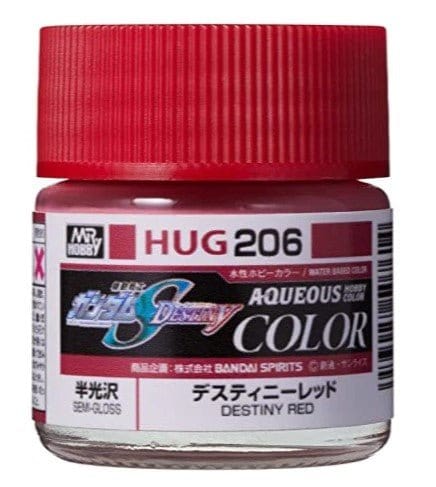 Mr Hobby HUG206 Aqueous Gundam Color Gundam Seed Destiny Red Acylic Paint 12ml - Hobbytech Toys