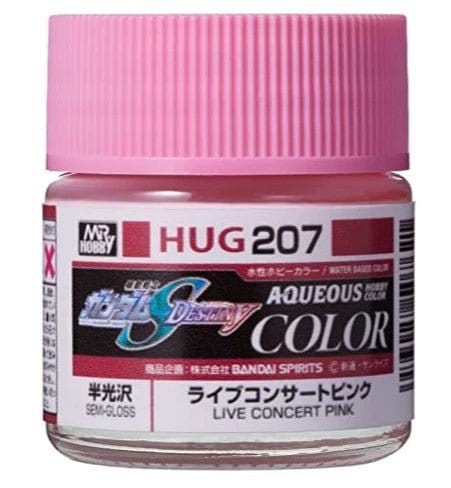 Mr Hobby HUG207 Aqueous Gundam Color Gundam Seed Live Concert Pink Acylic Paint 12ml - Hobbytech Toys