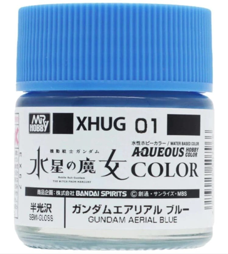Mr Hobby XHUG01 Aqueous Gundam Color Witch from Mercury Aerial Blue Acylic Paint 12ml - Hobbytech Toys
