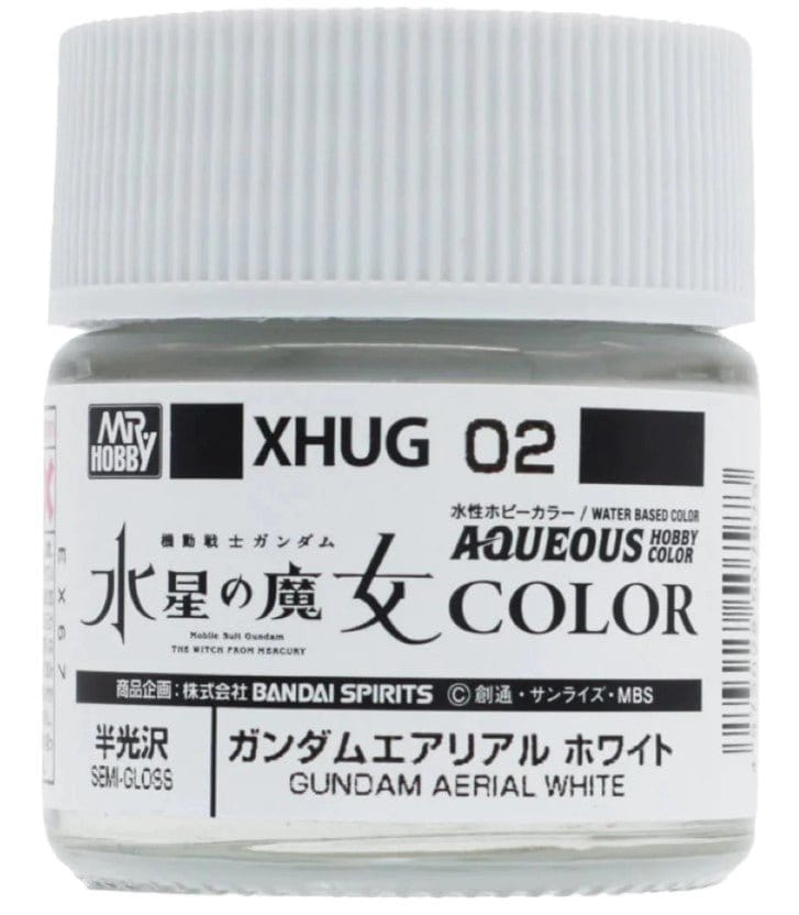 Mr Hobby XHUG02 Aqueous Gundam Color Witch from Mercury Aerial White Acylic Paint 12ml - Hobbytech Toys