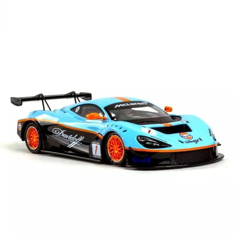 NSR 0355SW 1/32 McLaren 720S GT3 No.1 Gulf F1 GTR Livery Sidewinder Slot Car - Hobbytech Toys