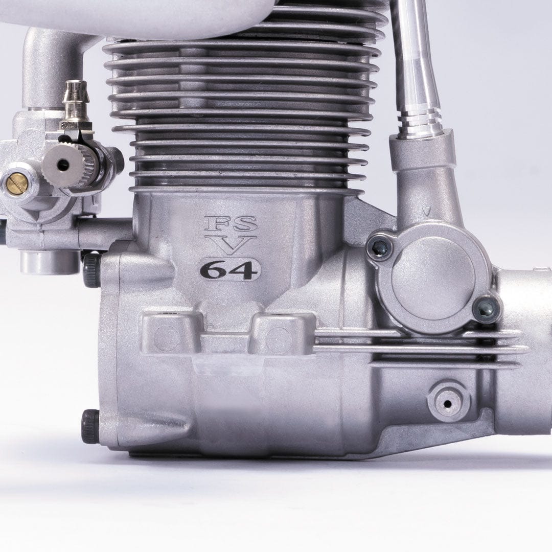 OS Engines 61T2 Carburetor shown installed on FS-64V - OSM4AY81000