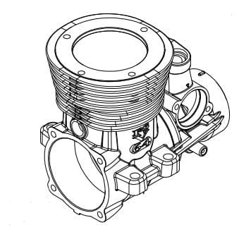 OS Engines Crankcase FS-64V