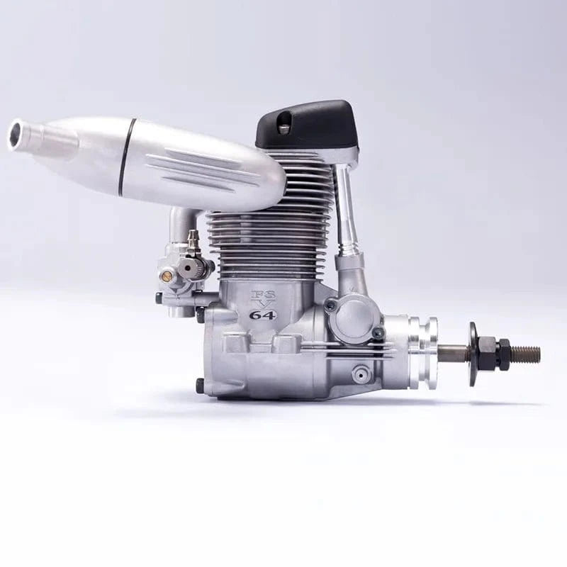 OS Engines FS - 64V Four Stroke Aircraft Engine, .64 Size, with F4051 Silencer, OSM3AY00 - Hobbytech Toys