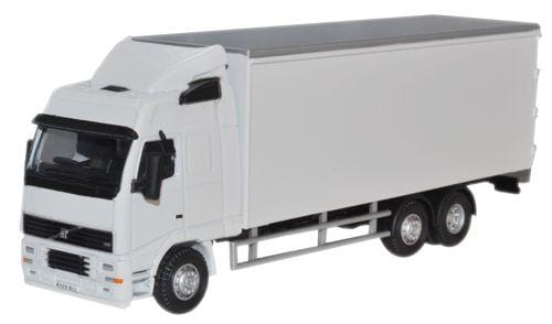 Oxford 1/76 White Volvo Fh Box Lorry (OO Scale) - Hobbytech Toys
