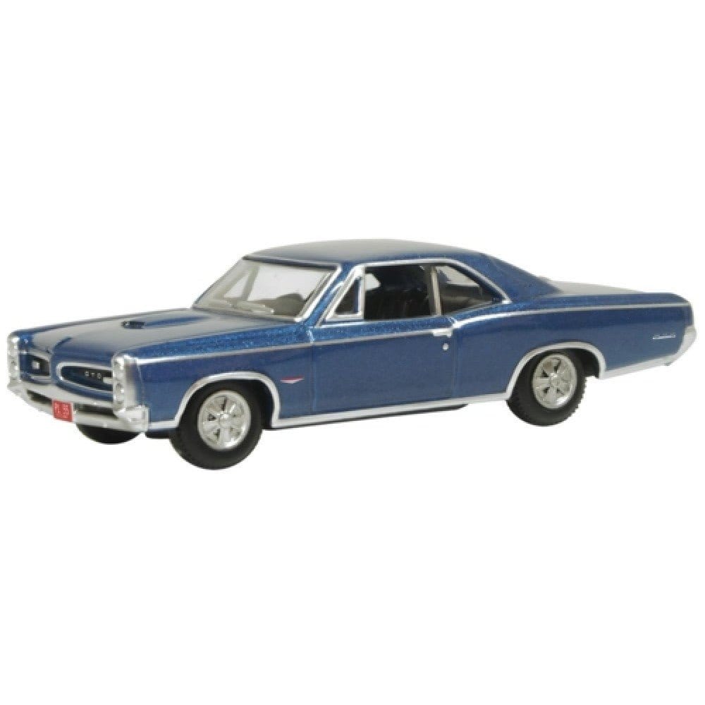 Oxford 1/87 Pontiac Gto 1966 Fontaine Blue (HO Scale) - Hobbytech Toys