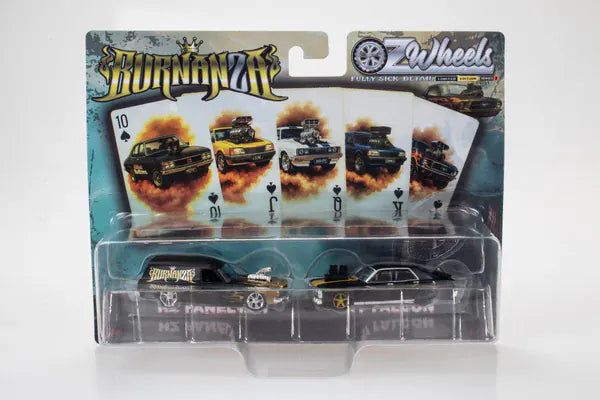 Oz Wheels 1/64 Burnanza Holden Panelvan & Ford XY GT Twin Pack
