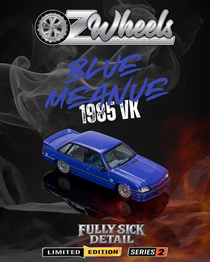 Oz Wheels 1/64 FSD R2 1985 Holden VK Commodore - Blue Meanie