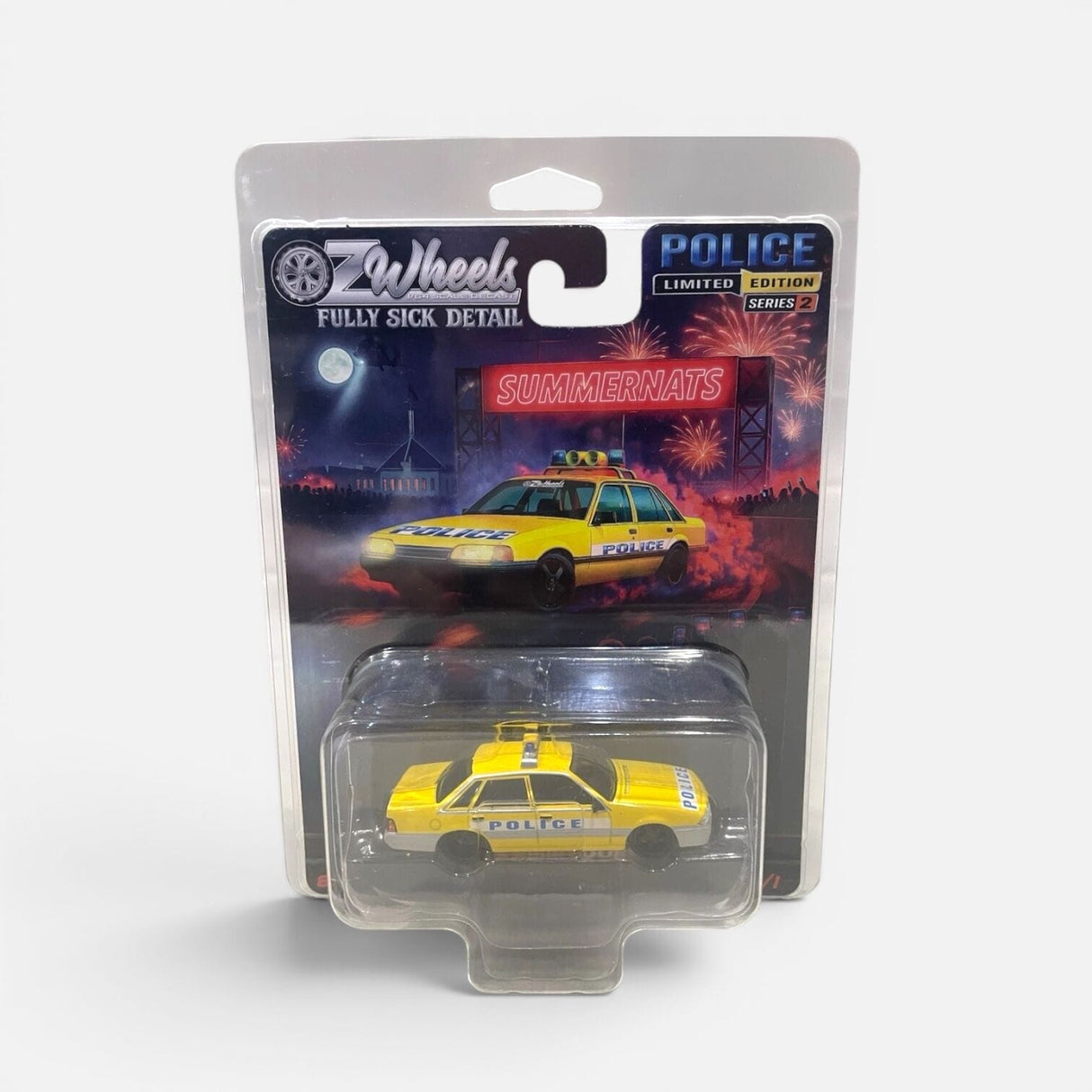 Oz Wheels 1/64 Yellow / Silver BT1 Police Holden VL