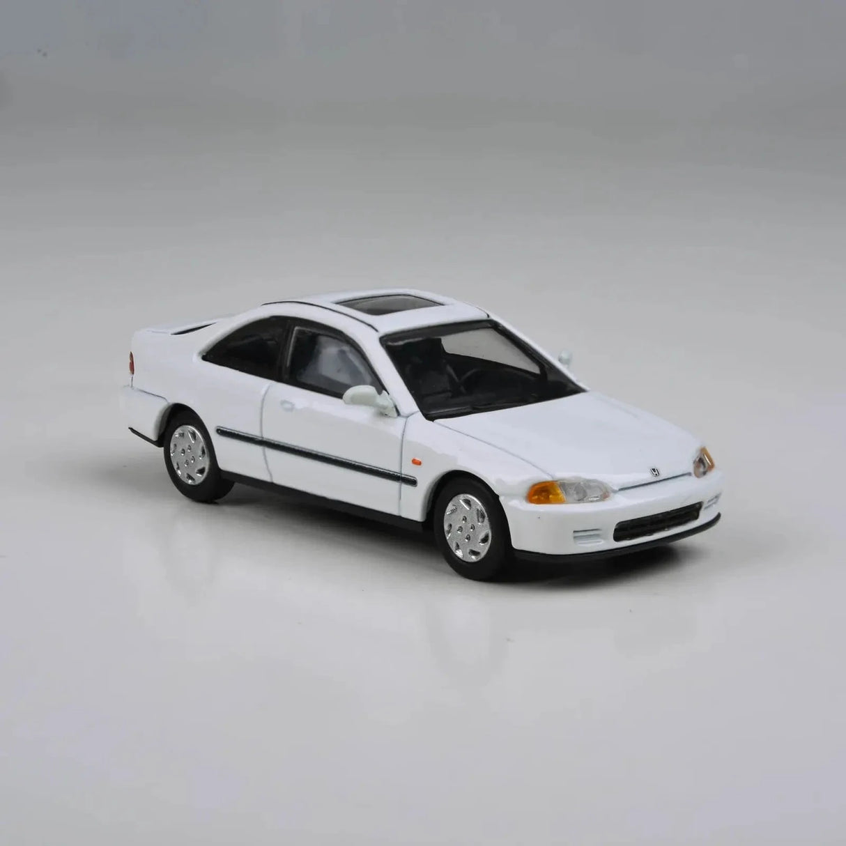 Para64 1/64 95 Honda Civic Coupe EJ1 White RHD Diecast Model Car